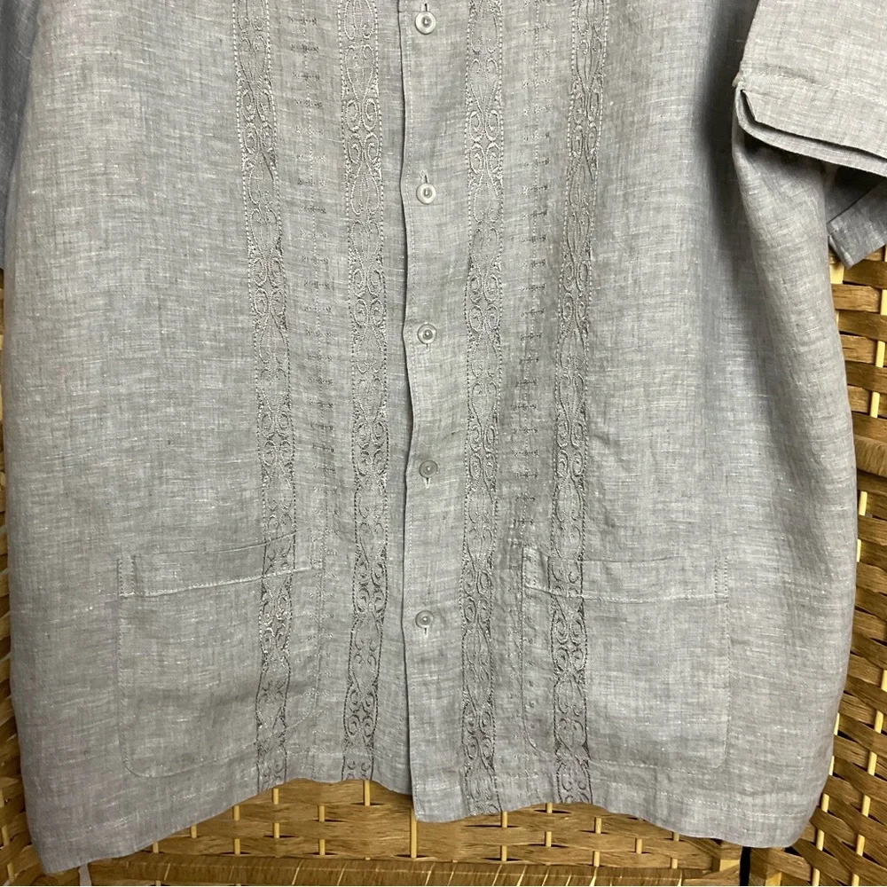 Cubavera Men’s Shirt Size XXL Linen - Picture 3 of 7